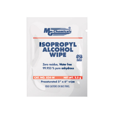 MG Chemicals 99.9% Isopropyl Alcohol Wipe 500 Pack