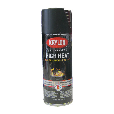 Krylon® High Heat Satin Black Paint 12oz Can